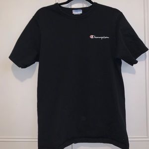 Black champion over sized t-shirt.